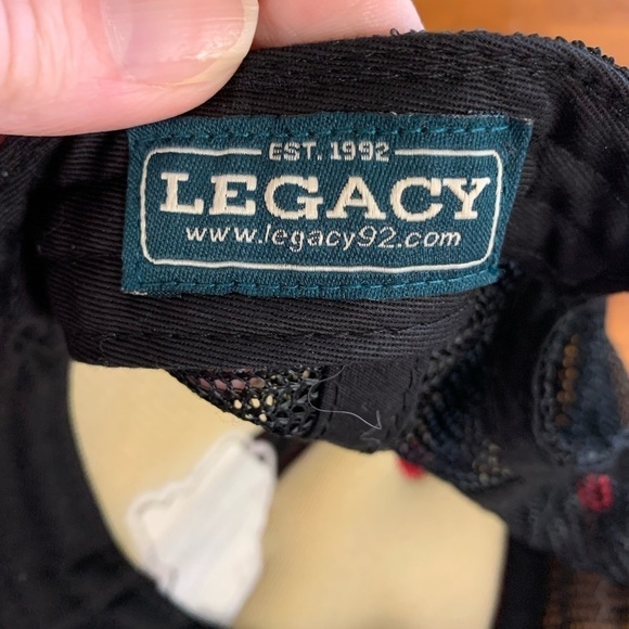 Legacy baseball cap hat plaid flannel state of Maine logo trucker cap - Picture 3 of 6